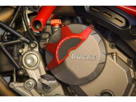 CCO07A Clutch Cover Wet Red Ducabike DBK For Ducati Hypermotard 950 2019 > 2024