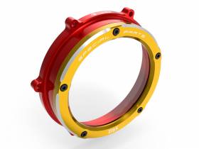 Clear Clutch Cover Red-gold Ducabike DBK For Ducati Panigale V4 2018 > 2023