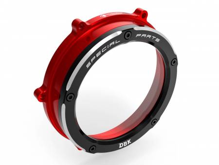 CCV401AD Tapa Embrague Transparente Negro Rojo Ducabike DBK Para Ducati Streetfighter Sf V4 2020 > 2023