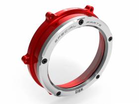 Clear Clutch Cover Red-silver Ducabike DBK For Ducati Panigale V4 2018 > 2023
