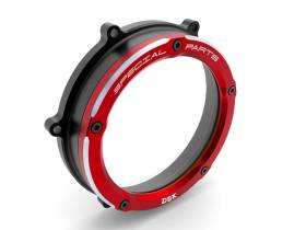 Couvercle D'embrayage Transparent Noir Rouge Ducabike DBK Pour Ducati Streetfighter Sf V4 2020 > 2023