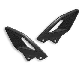 Glossy Carbon Heel Guards Dbk For Triumph Street Triple 765 S 2017 > 2023