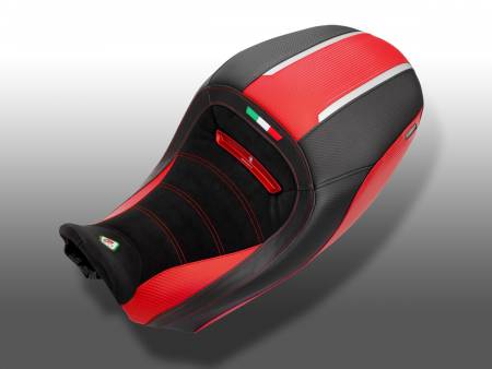 CSDVC03DA Confort Seat Cover Black Red Ducabike DBK For Ducati Diavel 1260 2019 > 2022