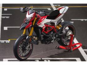 Housse De Siege  Noir Rouge Ducabike DBK Pour Ducati Hypermotard 821 2013 > 2015