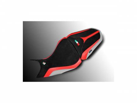 CSMTS15DAW Seat Cover Black-red-white Ducabike DBK For Ducati Multistrada 1260 2018 > 2020