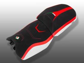 Rivestimento Sella Confort Nero-rosso-bianco Ducabike DBK Per Ducati Multistrada V4 2021 > 2024