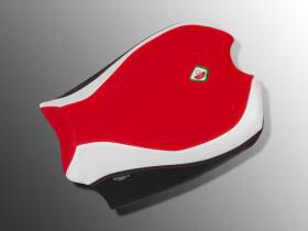 Housse De Selle Pilote Rouge Blanc Rouge Ducabike DBK Pour Ducati Streetfighter Sf V4 2020 > 2023