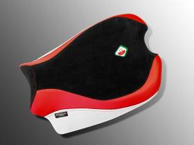 Rivestimento Sella Pilota Nero-rosso-bianco Ducabike DBK Per Ducati Streetfighter Sf V4 2020 > 2023