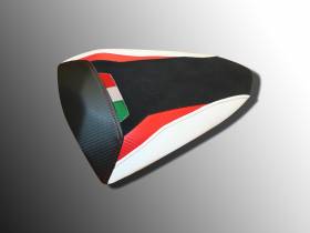 Housse De Selle Passager Confort Black-rouge-blanc Ducabike DBK Pour Ducati Streetfighter Sf V2 2022 > 2023