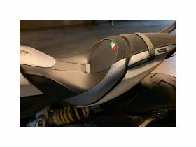 Funda De Asiento  Negro-silver Ducabike DBK Para Ducati Xdiavel S 2016 > 2023