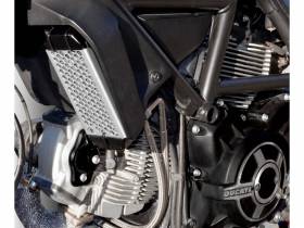 Defensa De Radiador De Aceite Plata Ducabike DBK Para Ducati Scrambler Classic 2015 > 2018