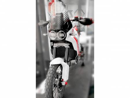GR14D Protector De Radiador H20 Negro Ducabike DBK Para Ducati Desertx 2022 > 2024
