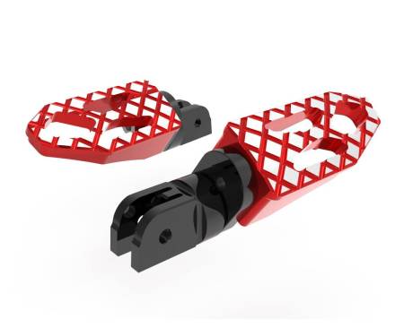 KPDM03A Adjustable Pilot Footpegs Kit Red Dbk For Ducati Diavel V4 2023 > 2024