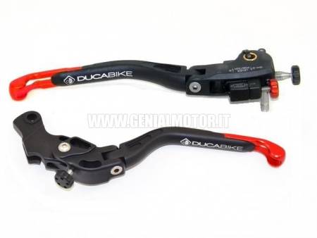 Ducabike DBK L08a Brake  +  Clutch Levers Hyper 821 Sp Black - Red