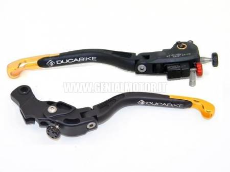Ducabike DBK L08b Brake  +  Clutch Levers Hyper 821 Sp Black - Gold