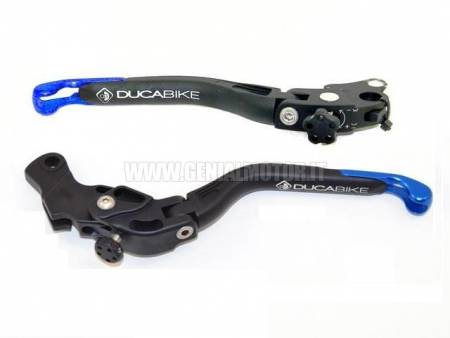 Ducabike DBK L10c Brake  +  Clutch Levers Hyper 821 Black - Blue