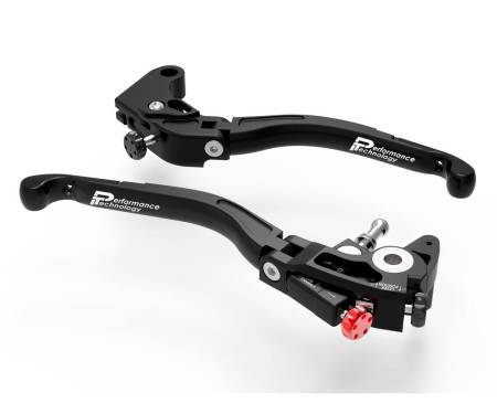 L13D Brake + Clutch Levers Double Adjustment Black Dbk For Yamaha R1 2015 > 2024