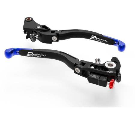 L17C Brake + Clutch Levers Double Adjustment Black Blue Dbk For Bmw M1000rr 2020 > 2024