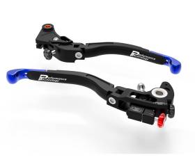 Brake + Clutch Levers Double Adjustment Black Blue Dbk For Bmw S1000r 2014 > 2020
