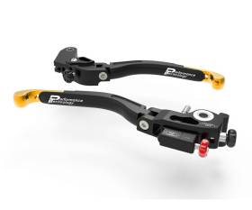 Brake + Clutch Levers Double Adjustment Black Gold Dbk For Honda Cbr 1000 Rr Sp 2020 > 2022