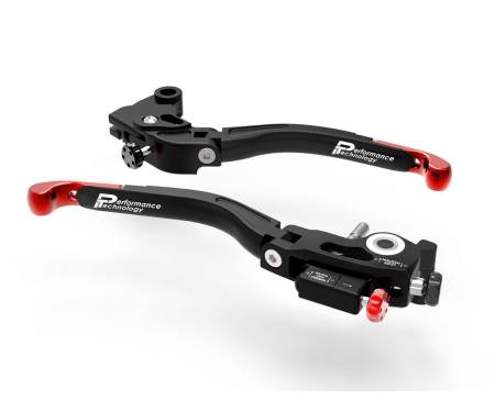 L29A Brake + Clutch Levers Double Adjustment Black Red Dbk For Kawasaki Zx-10rr 2021 > 2024
