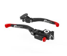 Brake + Clutch Levers Double Adjustment Red Dbk For Triumph Street Triple 765 Rs 2020 > 2024