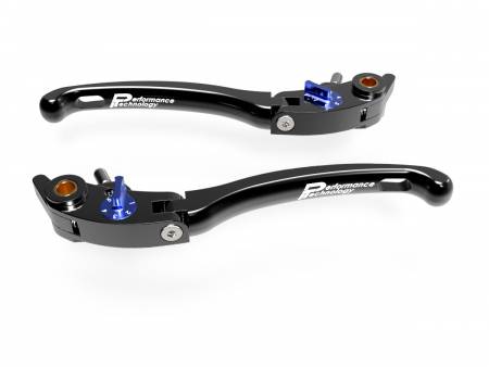 LE01C Brake / Clutch Adjustment Levers Eco Gp 1 Black-blue Ducabike DBK For Ducati Streetfighter 1098 2009 > 2014