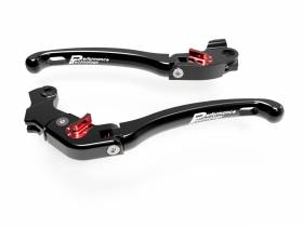 Brake / Clutch Adjustment Levers Eco Gp 1 Black Red Ducabike DBK For Ducati Scrambler Sixty2 2016 > 2021