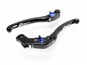Brake / Clutch Adjustment Levers Eco Gp 1 Black-blue Ducabike DBK For Ducati Hypermotard 939 2016 > 2018