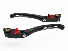 Brake / Clutch Adjustment Levers Eco Gp 1 Black Red Ducabike DBK For Ducati Supersport 950 2021 > 2023