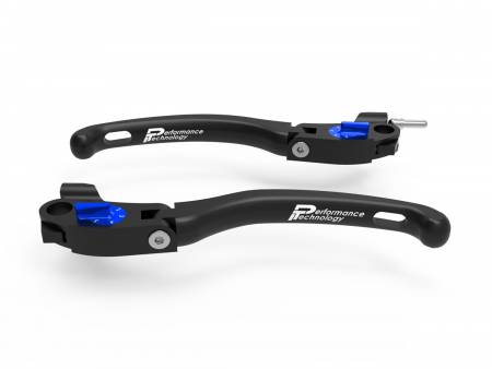 LE21C Brake / Clutch Adjustment Levers Eco Gp 1 Black-blue Ducabike DBK For Ducati Desertx 2022 > 2024