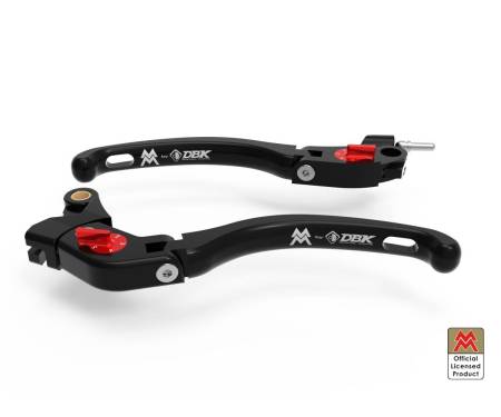 LE23A Brake / Clutch Adjustable Levers Eco Gp 1 Black Red Dbk For Moto Morini Seiemmezzo Scr 2022 > 2024