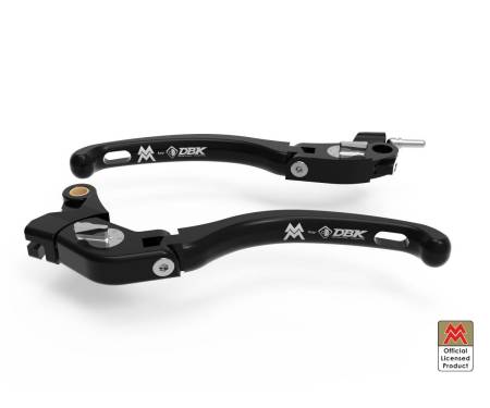 LE23E Brake / Clutch Adjustable Levers Eco Gp 1 Black Silver Dbk For Moto Morini Seiemmezzo Scr 2022 > 2024
