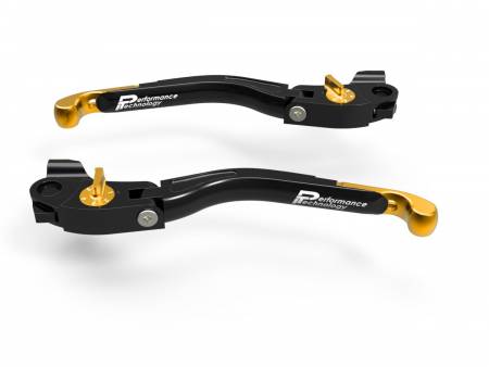 LEA03B Brake/clutch Adjustable Levers Eco Gp 2 Black-gold Ducabike DBK For Ducati Monster S4rs 2006 > 2008
