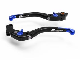 Manetas Regulables Freno/embrague Eco Gp 2 Azul Negro Ducabike DBK Para Ducati Hypermotard 821 2013 > 2015