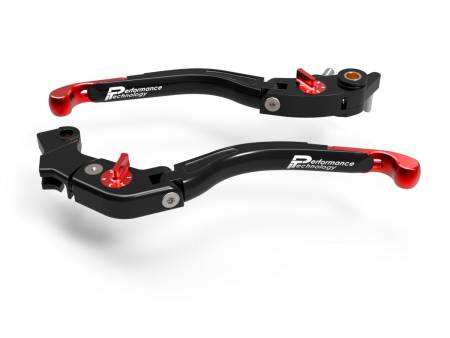 LEA09A Brake/clutch Adjustable Levers Eco Gp 2 Black Red Ducabike DBK For Ducati Supersport 936 2017 > 2020