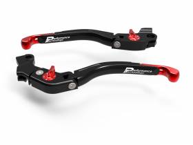 Brake/clutch Adjustable Levers Eco Gp 2 Black Red Ducabike DBK For Ducati Monster 797 2017 > 2020