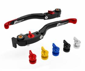 Brake/clutch Adjustable Levers Eco Gp 2 Black Red Ducabike DBK For Ducati Streetfighter Sf V4 2020 > 2023