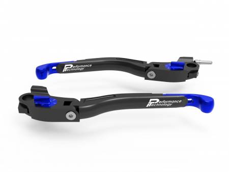 LEA21C Brake/clutch Adjustable Levers Eco Gp 2 Black-blue Ducabike DBK For Ducati Desertx 2022 > 2024