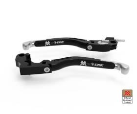 Brake / Clutch Adjustable Levers Eco Gp 2 Black Silver Dbk For Moto Morini X Cape 650 2021 > 2024