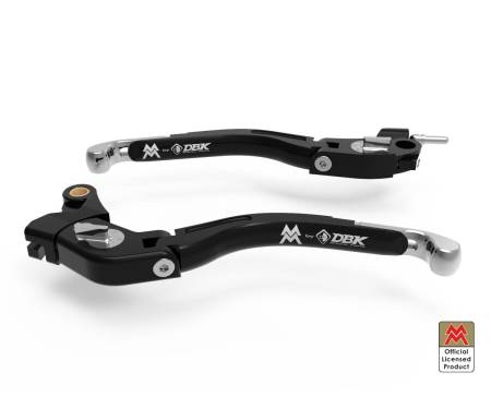 LEA23E Brake / Clutch Adjustable Levers Eco Gp 2 Black Silver Dbk For Moto Morini Seiemmezzo Scr 2022 > 2024