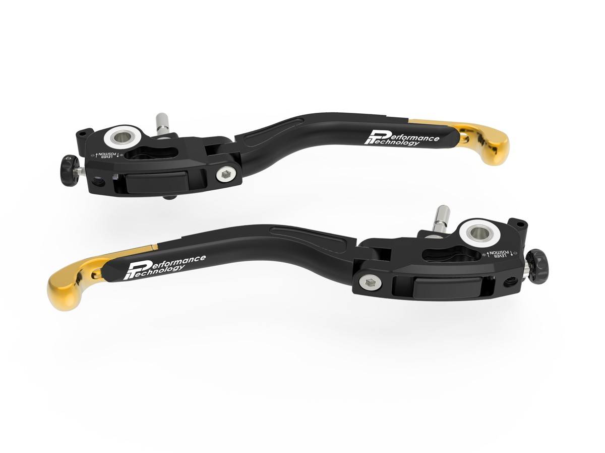 LP02B Adjustable Brake + Clutch Levers Gold Ducabike DBK For Ducati Panigale 1199 R 2013 > 2017