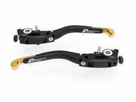 Adjustable Brake + Clutch Levers Gold Ducabike DBK For Ducati Panigale 1199 2012 > 2014