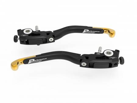 LP02B Adjustable Brake + Clutch Levers Gold Ducabike DBK For Ducati Panigale 1299 S 2015 > 2018