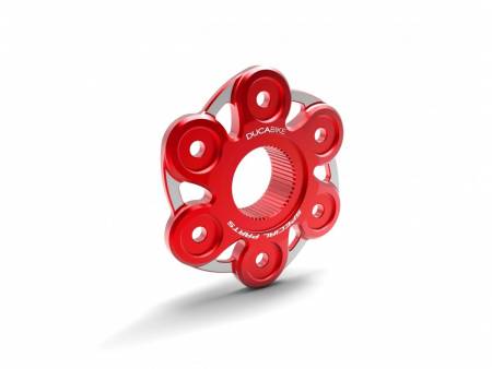 PC6F06A Sprocket Carrier V4 Bicolor Red Ducabike DBK For Ducati Panigale V4 2018 > 2023
