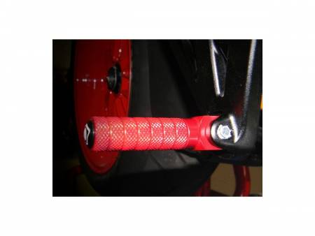 PPDV03A Foots Driver - Passenger Red Ducabike DBK For Ducati Monster 696 2008 > 2014