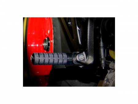 PPDVP03D Repose-pieds Passagers Noir Ducabike DBK Pour Ducati Hypermotard 821 2013 > 2015