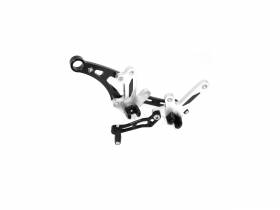 Adjustable Rearset Black-silver Ducabike DBK For Ducati Diavel Amg 2010 > 2018