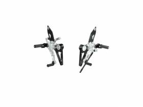 Adjustable Rearset Black-silver Ducabike DBK For Ducati Monster S4rs 2006 > 2008