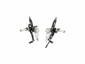 Adjustable Rearset Silver-black Ducabike DBK For Ducati Monster S4rs 2006 > 2008